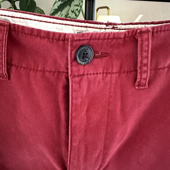 Vintage American Eagle Men Longboard Shorts Size 32 Brick Red 10” Inseam Casual - Picture 3 of 9